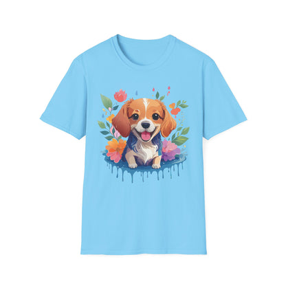 Dog Shirt Animal Print Tee Unisex Gildan Softstyle 64000 Cotton Tee