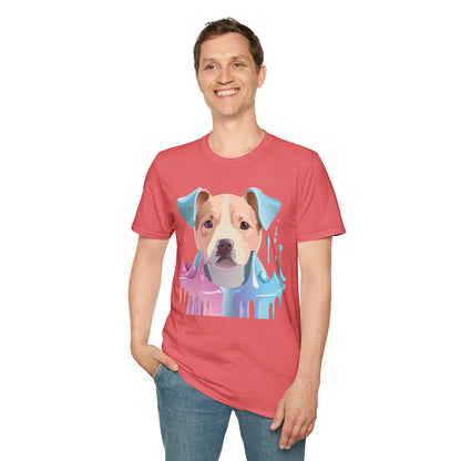 Dog Shirt Unisex Animal Tee Softstyle Gildan 64000 Cotton Tee