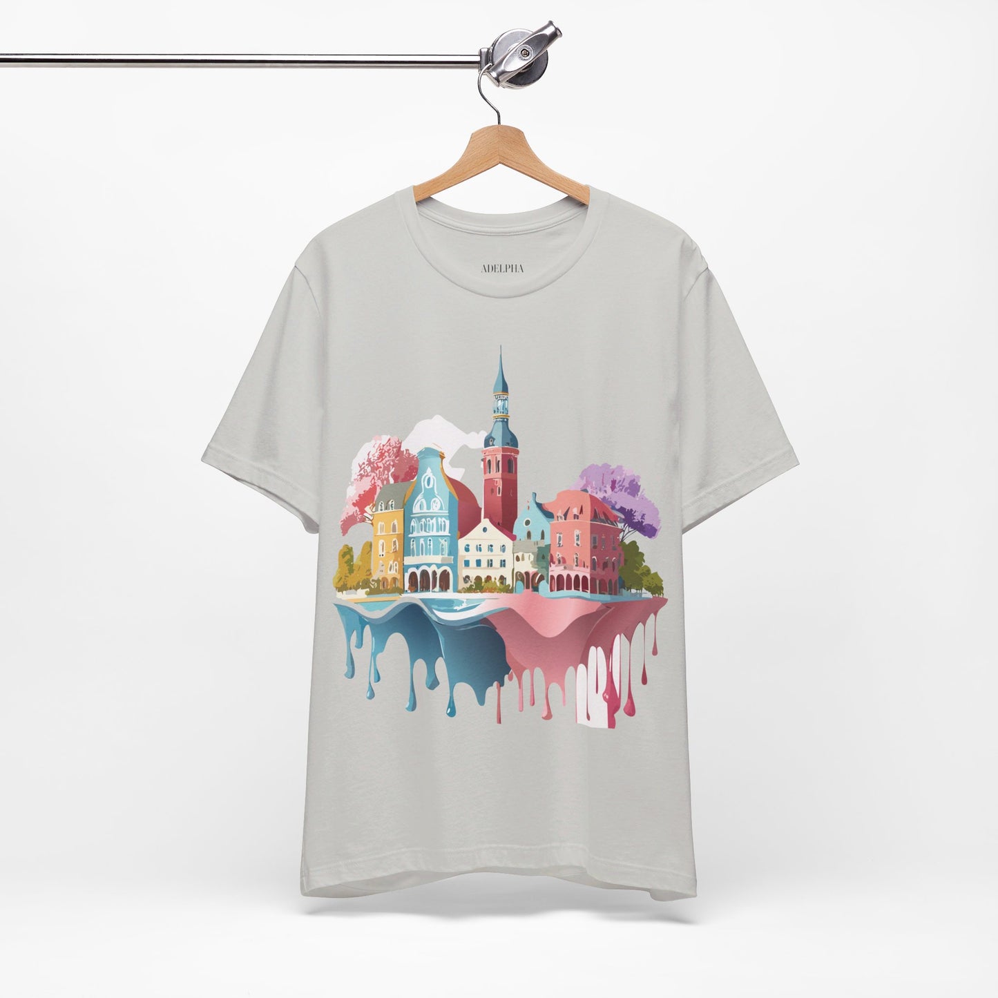 Natural Cotton Tee Shirt - Beautiful Places Collection - Warnemünde and Rostock - Germany