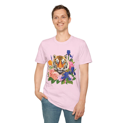 Tiger Shirt Unisex Animal Tee Gildan Softstyle 64000 100 Percent Cotton