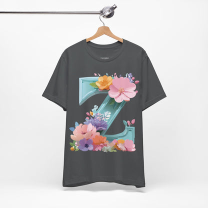 Natural Cotton Tee Shirt - Letters Collection - Z Printify