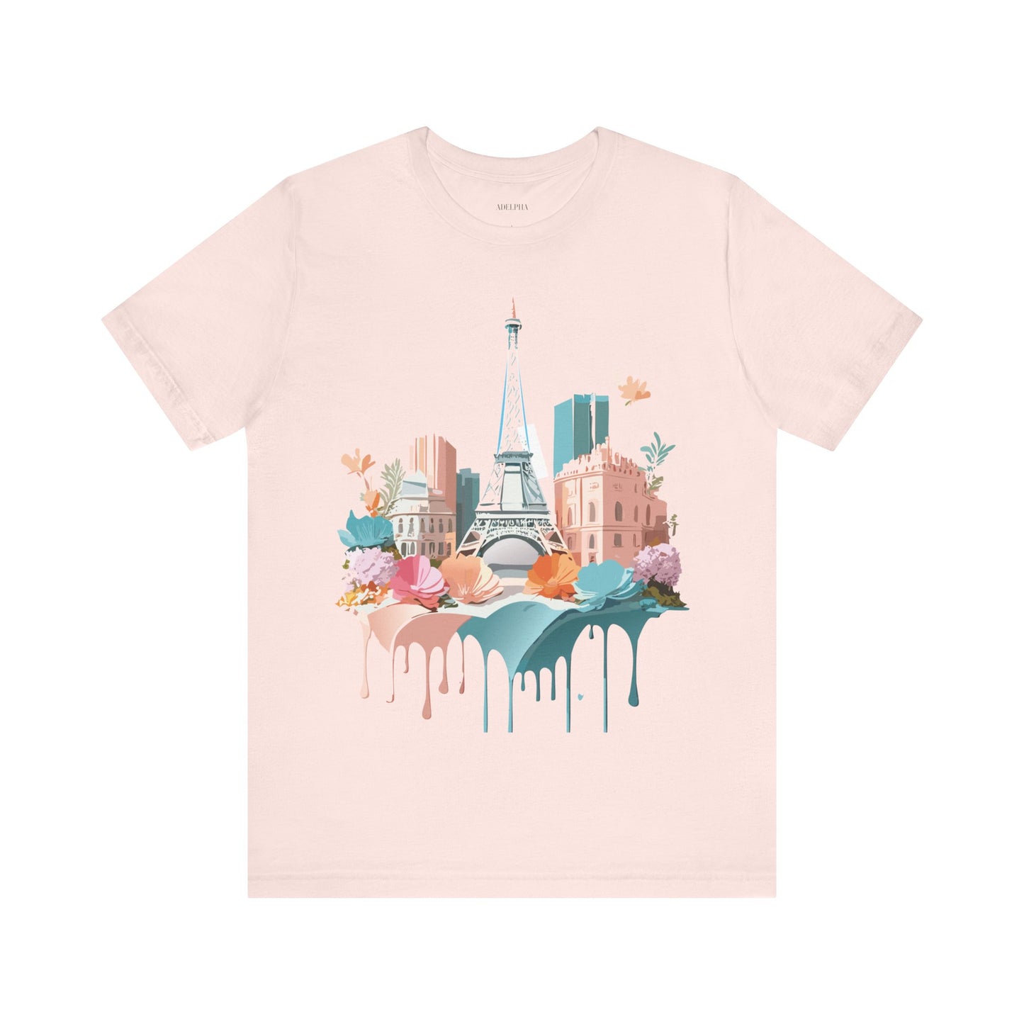 Natural Cotton Tee Shirt - Beautiful Places Collection - Paris