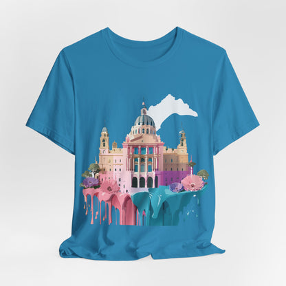 Natural Cotton Tee Shirt - Beautiful Places Collection - Madrid Printify