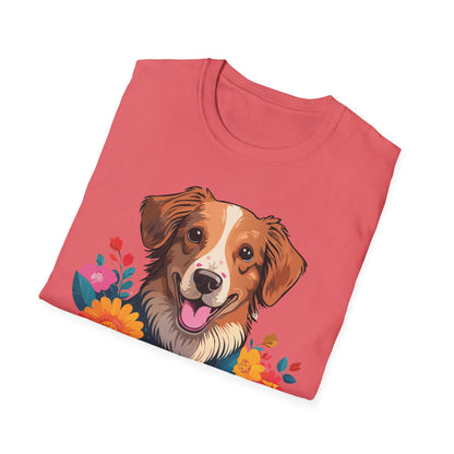 Dog Shirt Unisex Animal Tee Short Sleeve Gildan Softstyle 64000 Cotton Tee