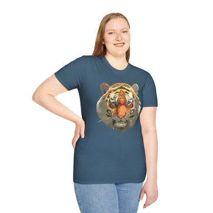 Unisex Tiger Shirt Gildan Softstyle 64000 Cotton Tee For Everyday Comfort