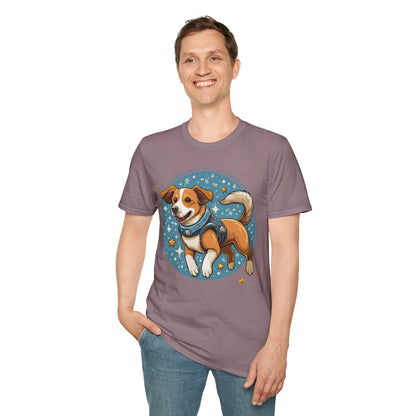 Unisex Dog And Animal Print Shirt Gildan Softstyle 64000 Tee