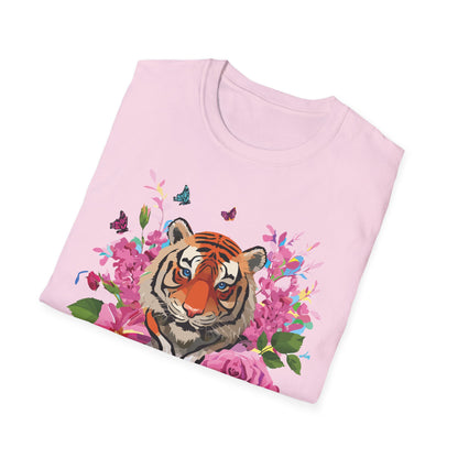 Tiger Shirt Unisex Gildan Softstyle Cotton Tee 100 Percent Ring Spun Comfort