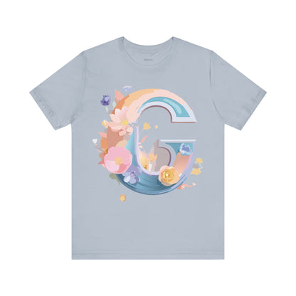 Natural Cotton Tee Shirt - Letters Collection - G Printify