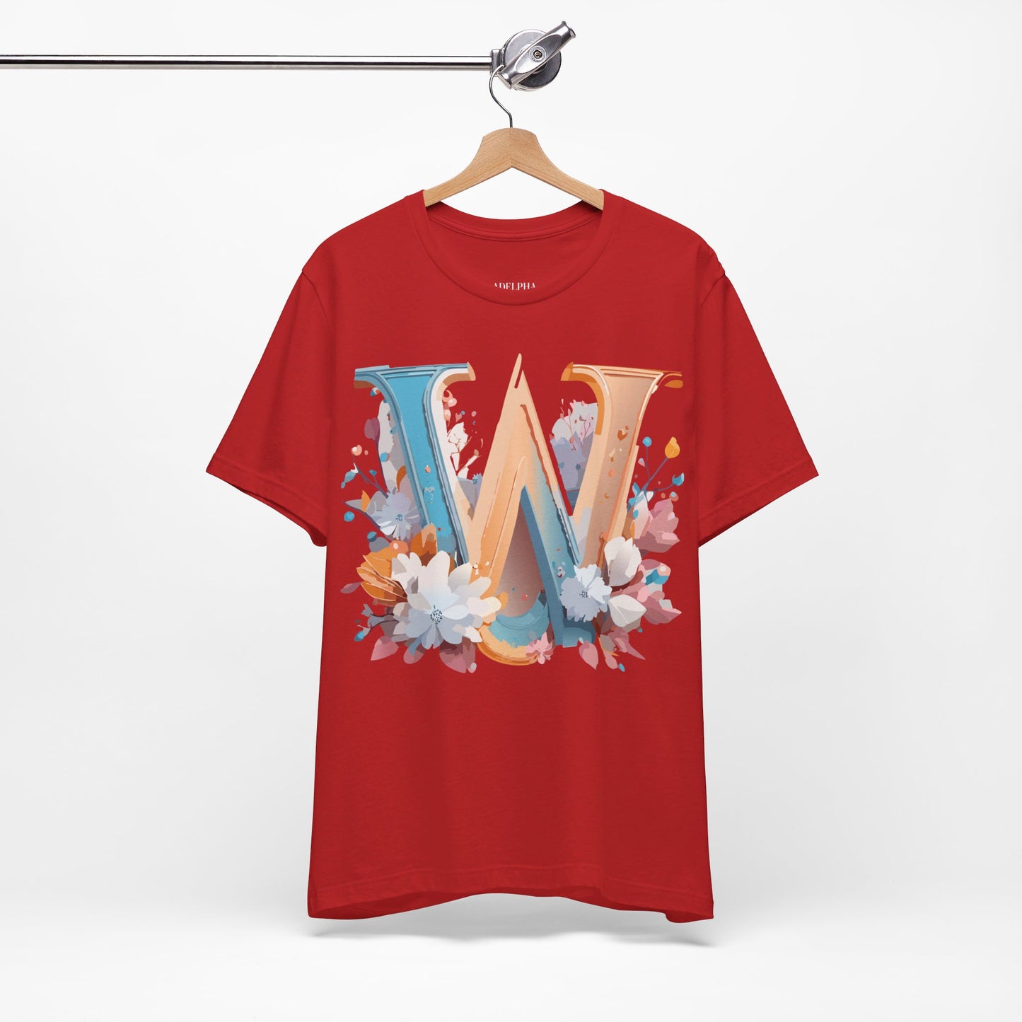 Natural Cotton Tee Shirt - Letters Collection - W