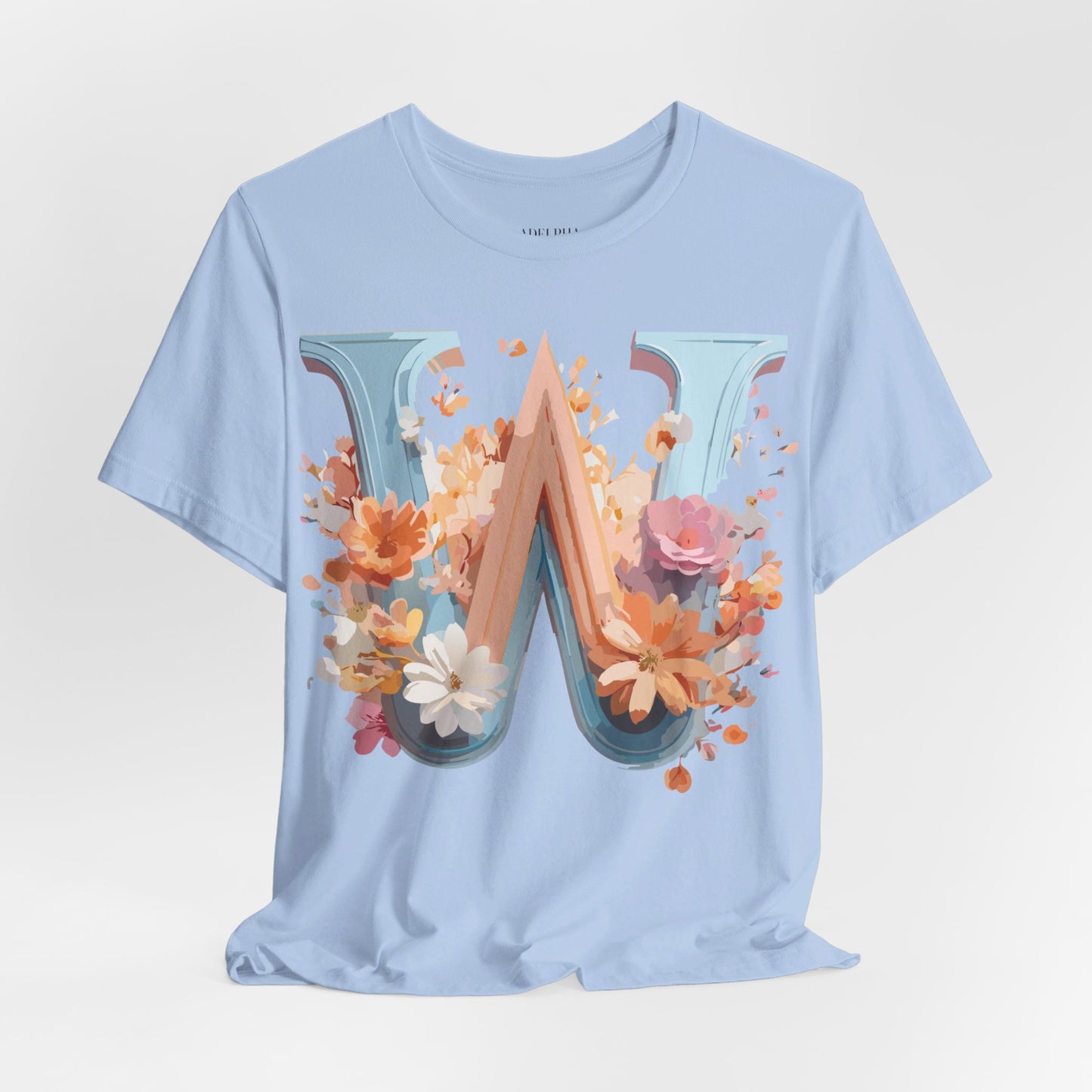 Natural Cotton Tee Shirt - Letters Collection - W