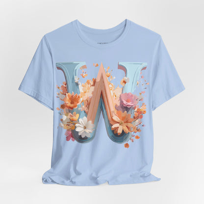 Natural Cotton Tee Shirt - Letters Collection - W Printify