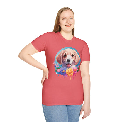 Unisex Dog Shirt Animal Tee Gildan Softstyle 64000 100 Percent Cotton