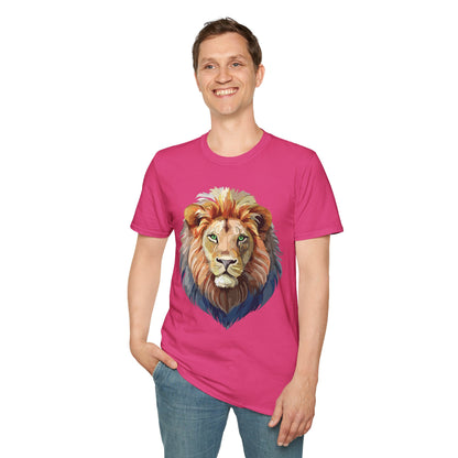 Lion Shirt Unisex Animal Tee Gildan Softstyle 64000 Cotton Comfort