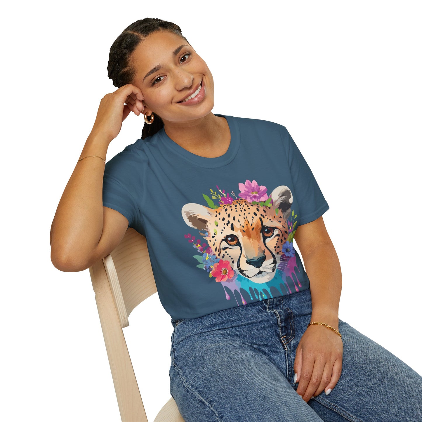 Cheetah Shirt, Shirt with Cheetah, Cheetah Tee, Shirt with Animals