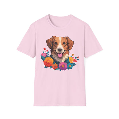 Dog Shirt Unisex Animal Tee Short Sleeve Gildan Softstyle 64000 Cotton Tee