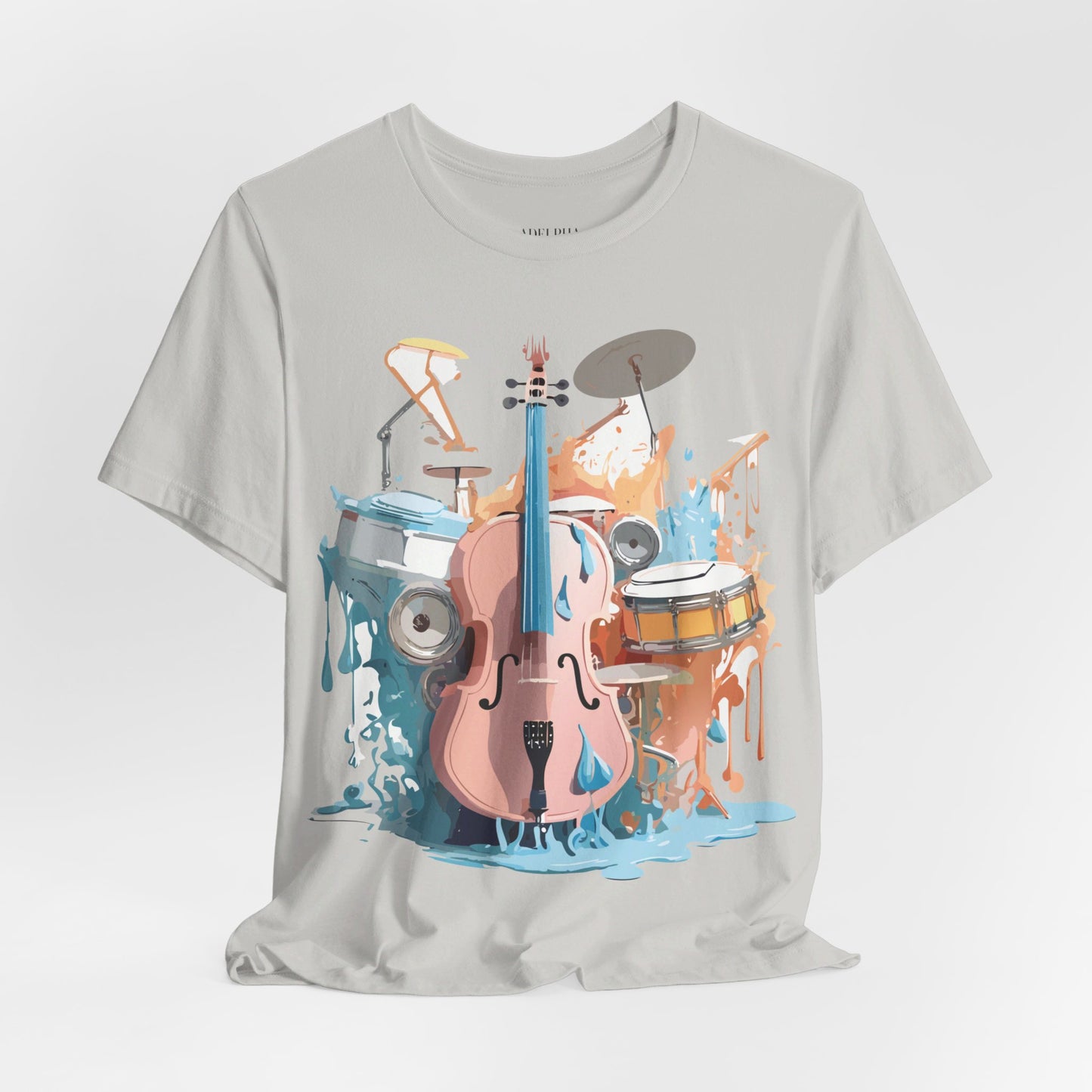 T-Shirt aus natürlicher Baumwolle – Musikkollektion