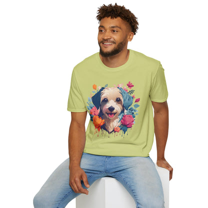 Dog Shirt Unisex Animal Tee Made From 100 Percent Ring Spun Cotton