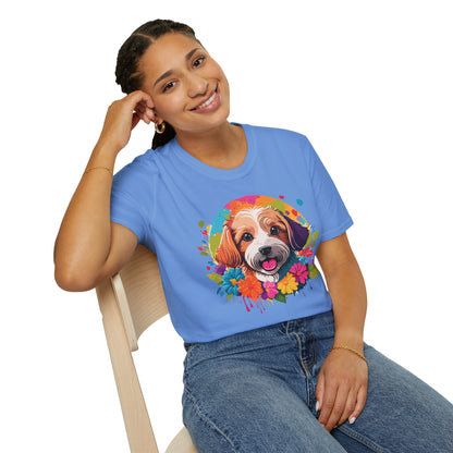 Unisex Dog Shirt Softstyle Cotton Tee Gildan 64000 Animal Tee