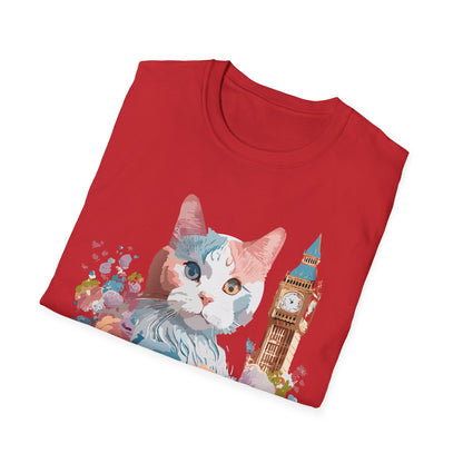 Cat Shirt Unisex Tee Softstyle 64000 Gildan Ring Spun Cotton