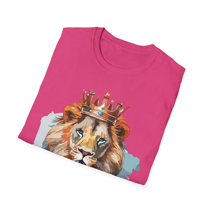 Lion Shirt Unisex Animal Tee Gildan Softstyle 64000 100 Percent Ring Spun Cotton