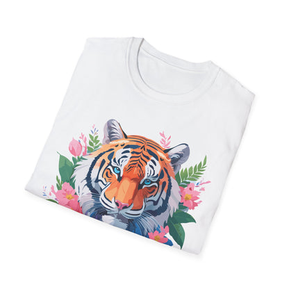 Tiger Shirt Unisex Animal Tee Softstyle Gildan 64000 Cotton Tee