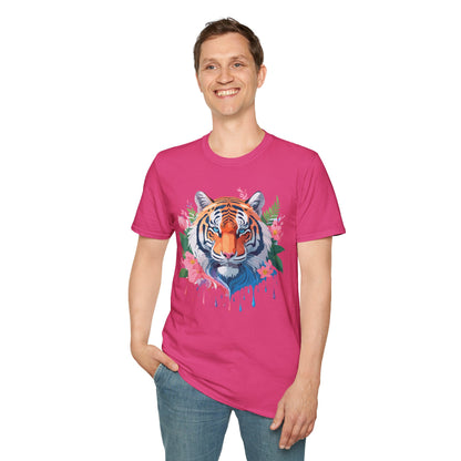 Tiger Shirt Unisex Animal Tee Softstyle Gildan 64000 Cotton Tee
