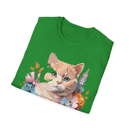 Cat Shirt Unisex Kitten Tee Softstyle Gildan 64000 Cotton Tee