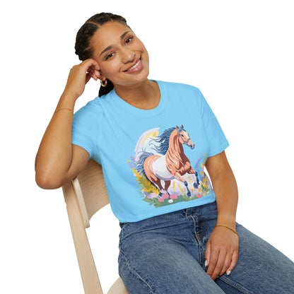Horse Shirt Unisex Gildan Softstyle Tee 100 Ring Spun Cotton