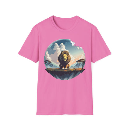 Lion Shirt Unisex Animal Tee Gildan Softstyle 64000 One Hundred Percent Cotton