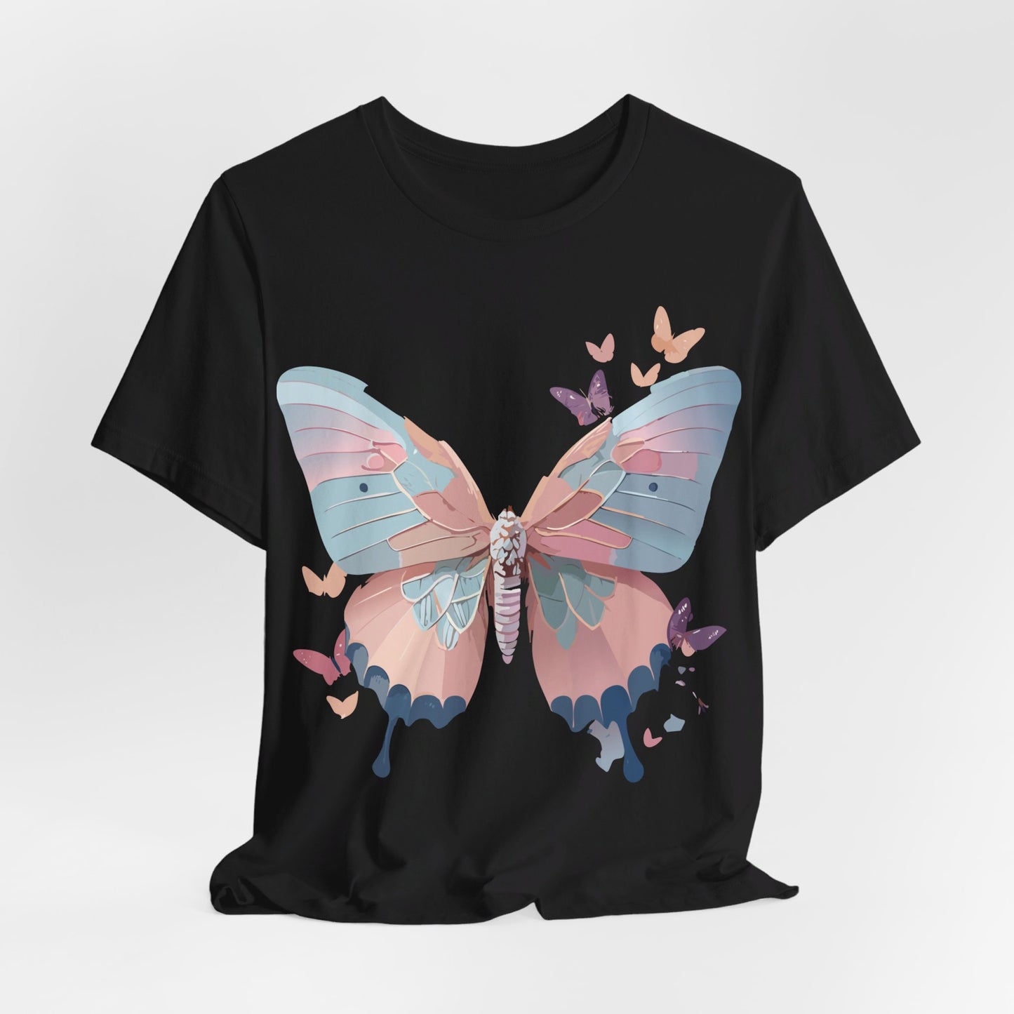 T-shirt en coton naturel avec papillon