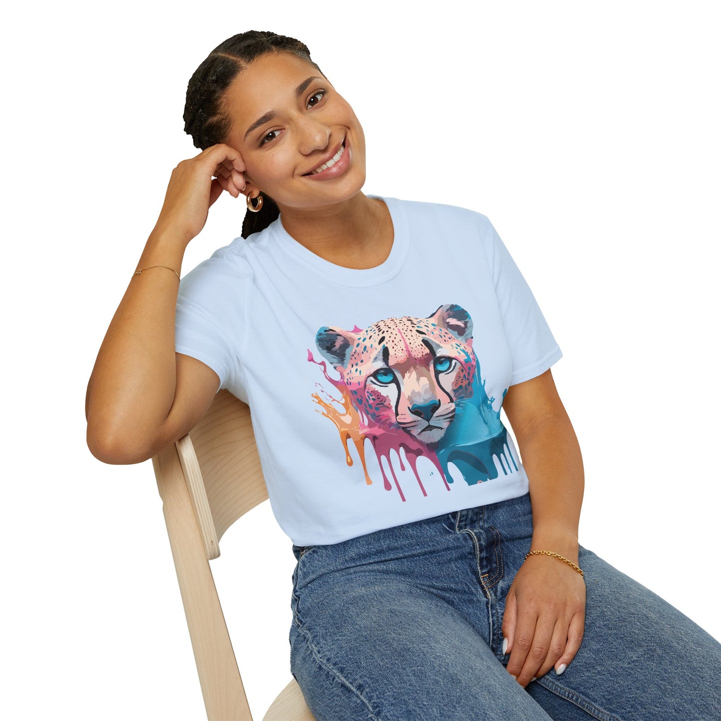Cheetah Shirt, Shirt with Cheetah, Cheetah Tee, Shirt with Animals