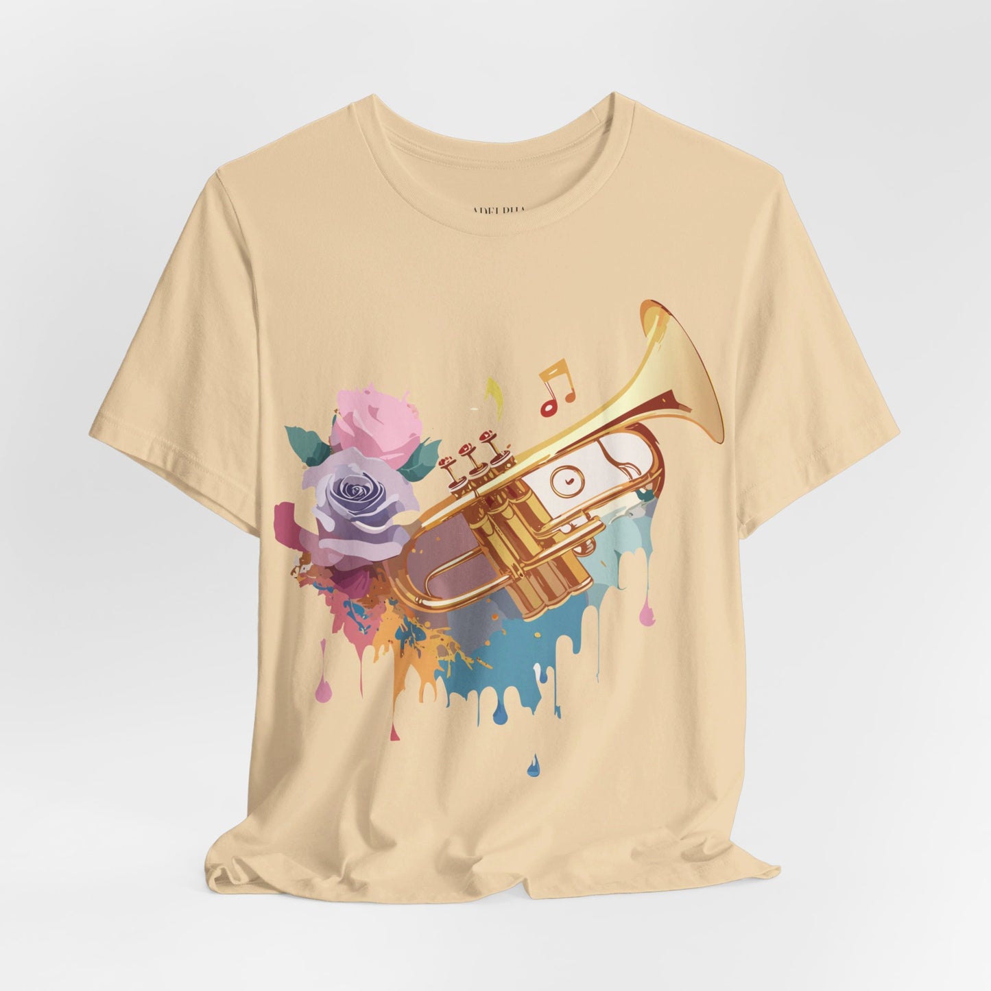 T-Shirt aus natürlicher Baumwolle – Musikkollektion