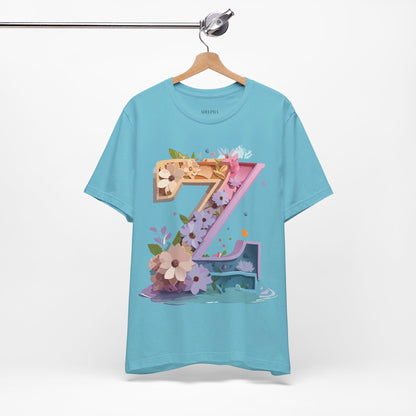 Natural Cotton Tee Shirt - Letters Collection - Z Printify