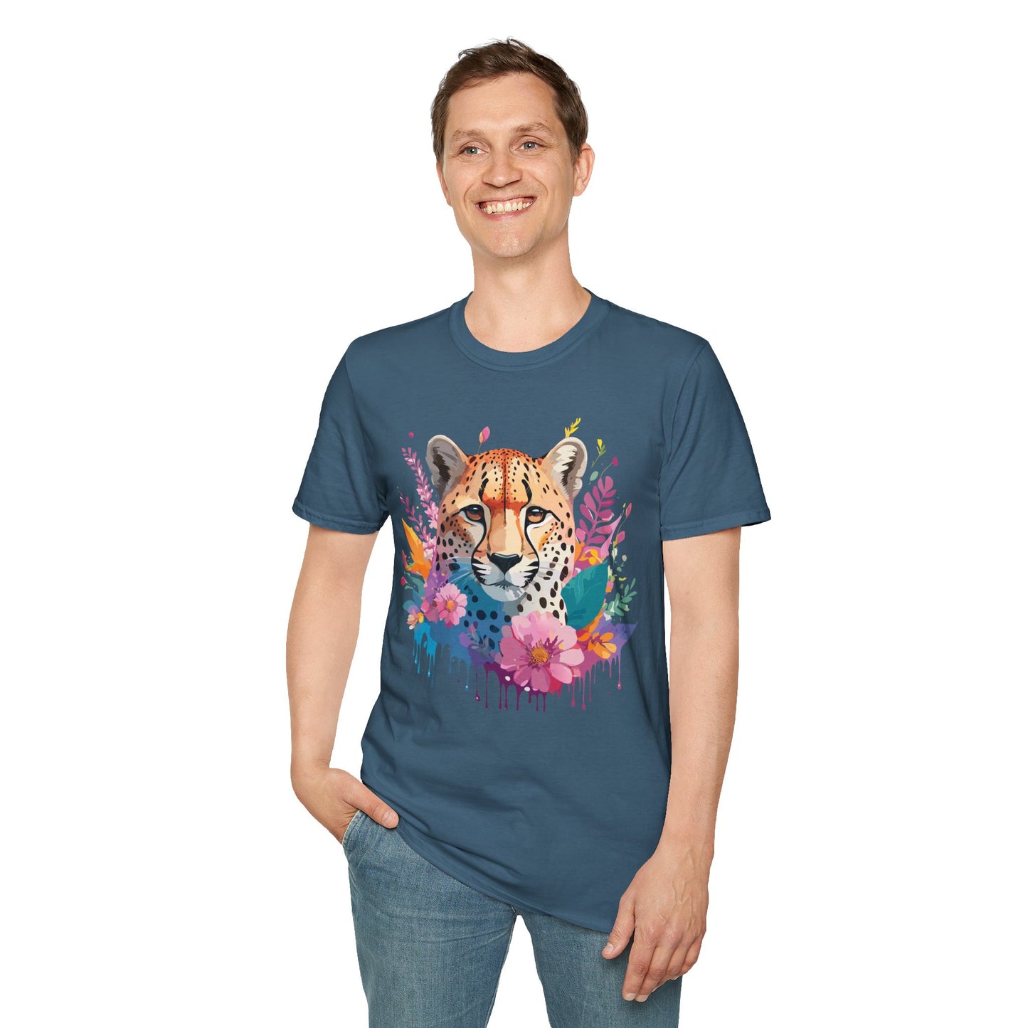 Cheetah Shirt, Shirt with Cheetah, Cheetah Tee, Shirt with Animals