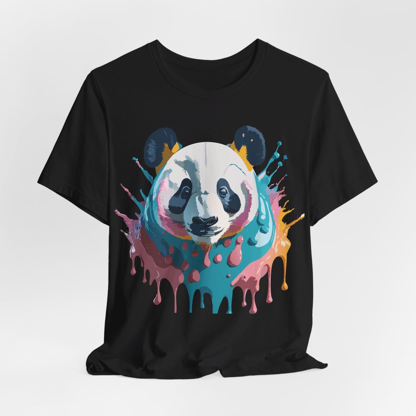 T-Shirt aus natürlicher Baumwolle mit Panda