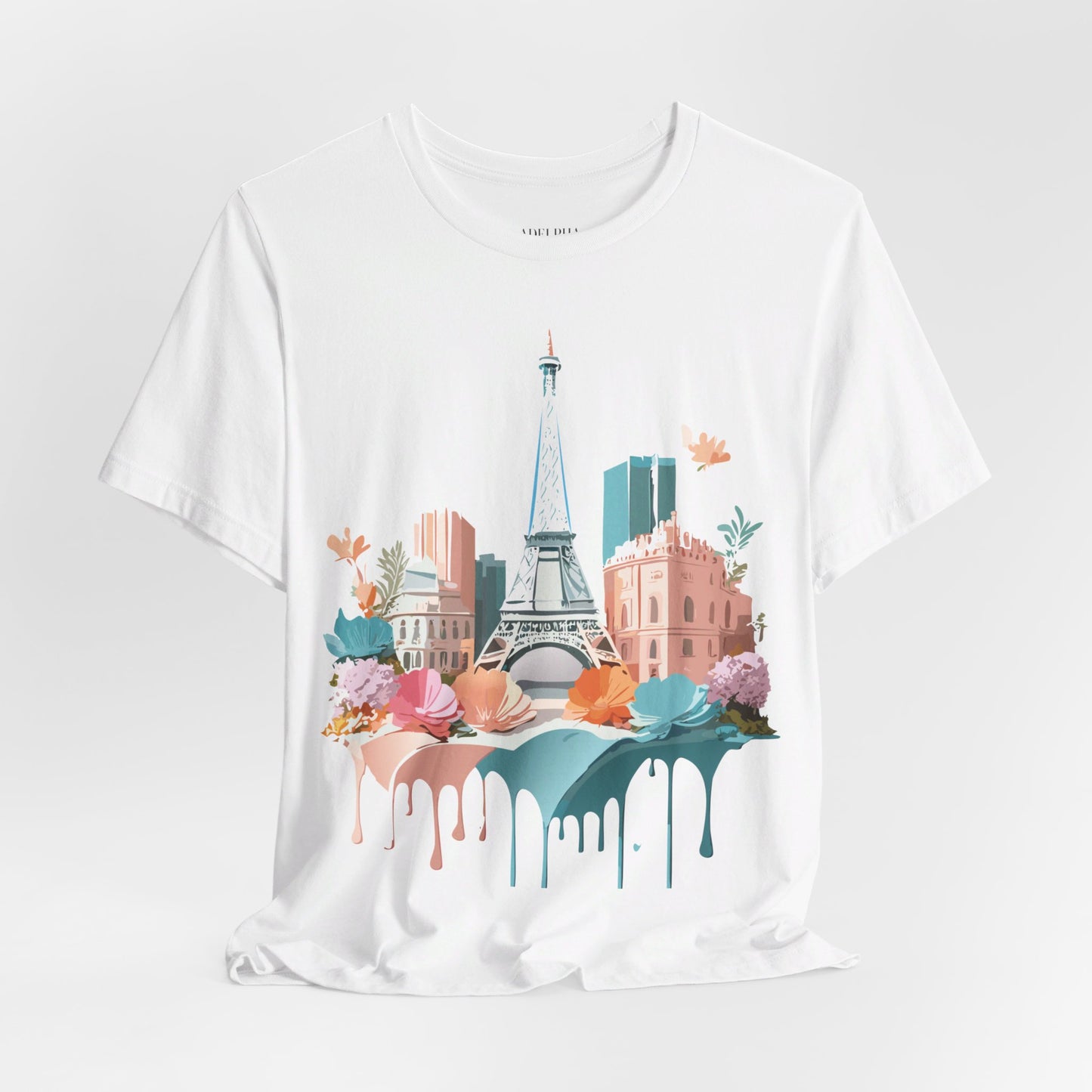 Natural Cotton Tee Shirt - Beautiful Places Collection - Paris