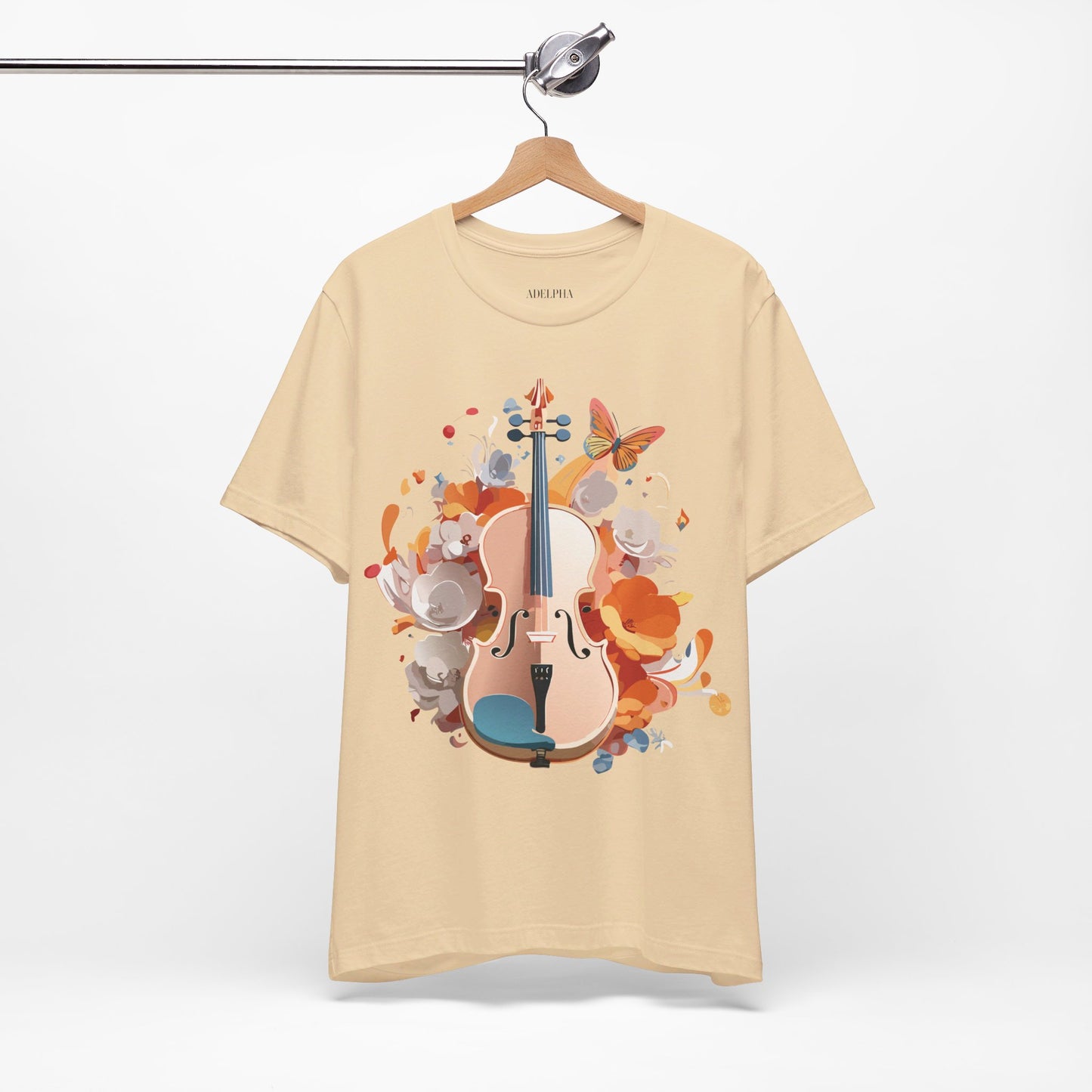 T-Shirt aus natürlicher Baumwolle – Musikkollektion