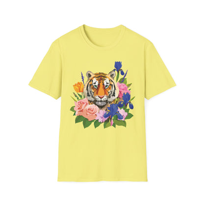 Tiger Shirt Unisex Animal Tee Gildan Softstyle 64000 100 Percent Cotton