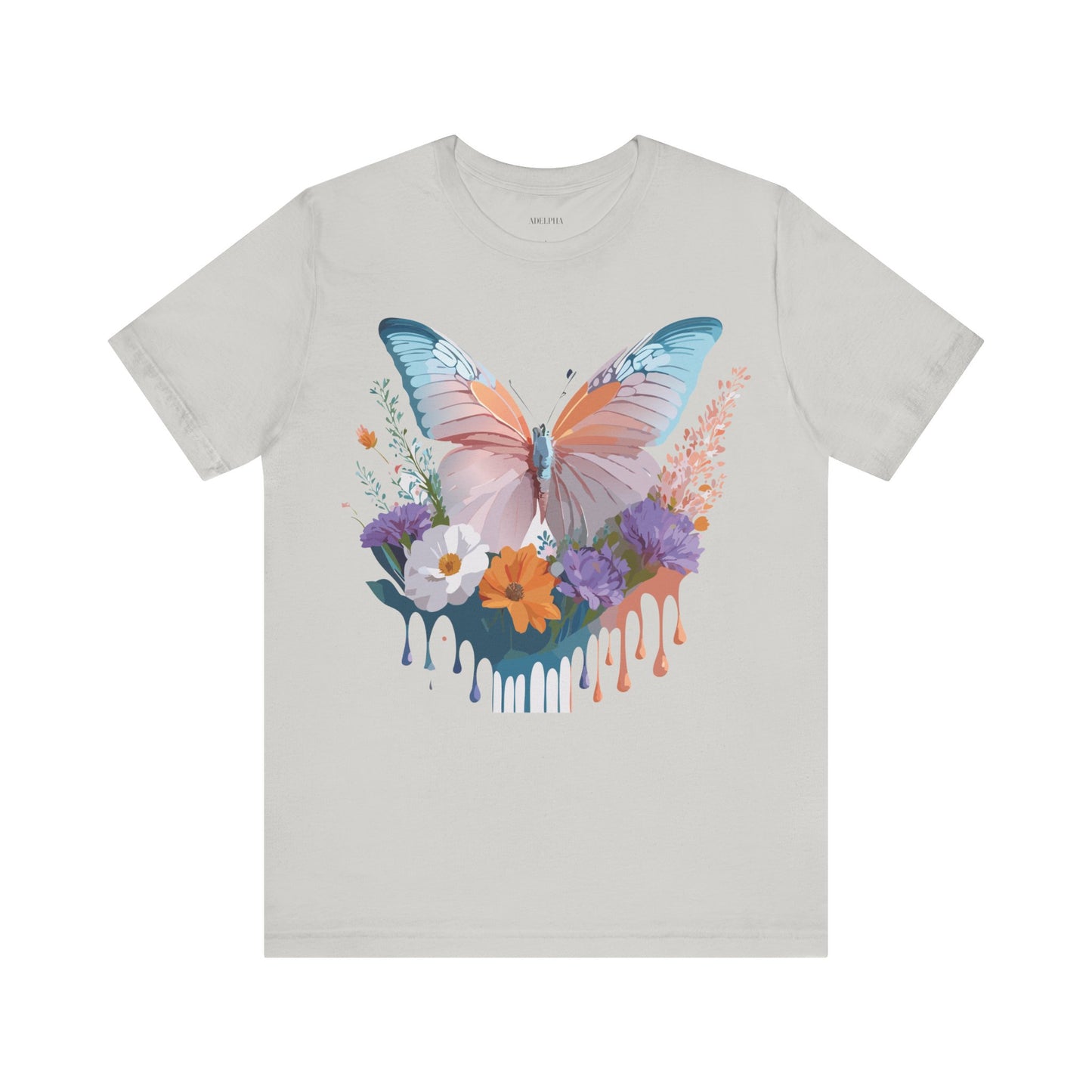 T-shirt en coton naturel avec papillon