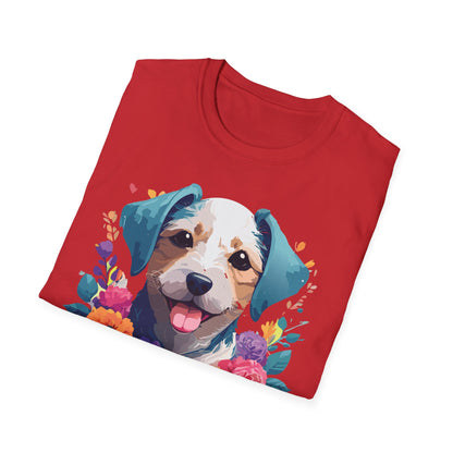 Dog Shirt Unisex Animal Short Sleeve Tee Gildan Softstyle 64000 Cotton Tee