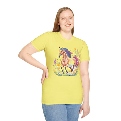 Horse Shirt Unisex Softstyle 64000 Cotton Tee Gildan 100 Percent Ring Spun