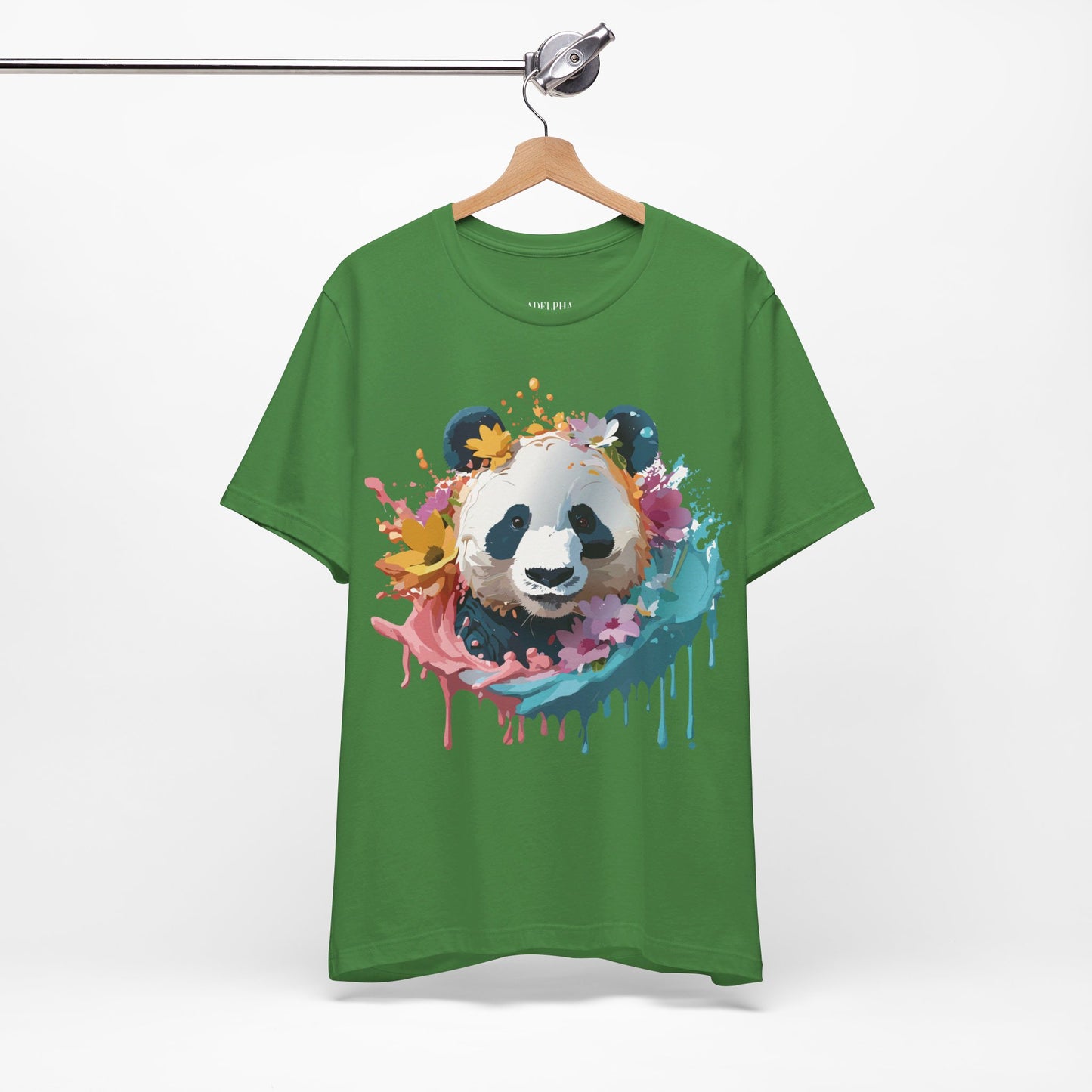 T-shirt en coton naturel avec panda