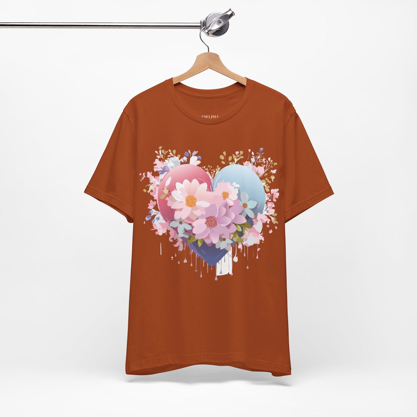 T-Shirt aus natürlicher Baumwolle – Love Story Collection