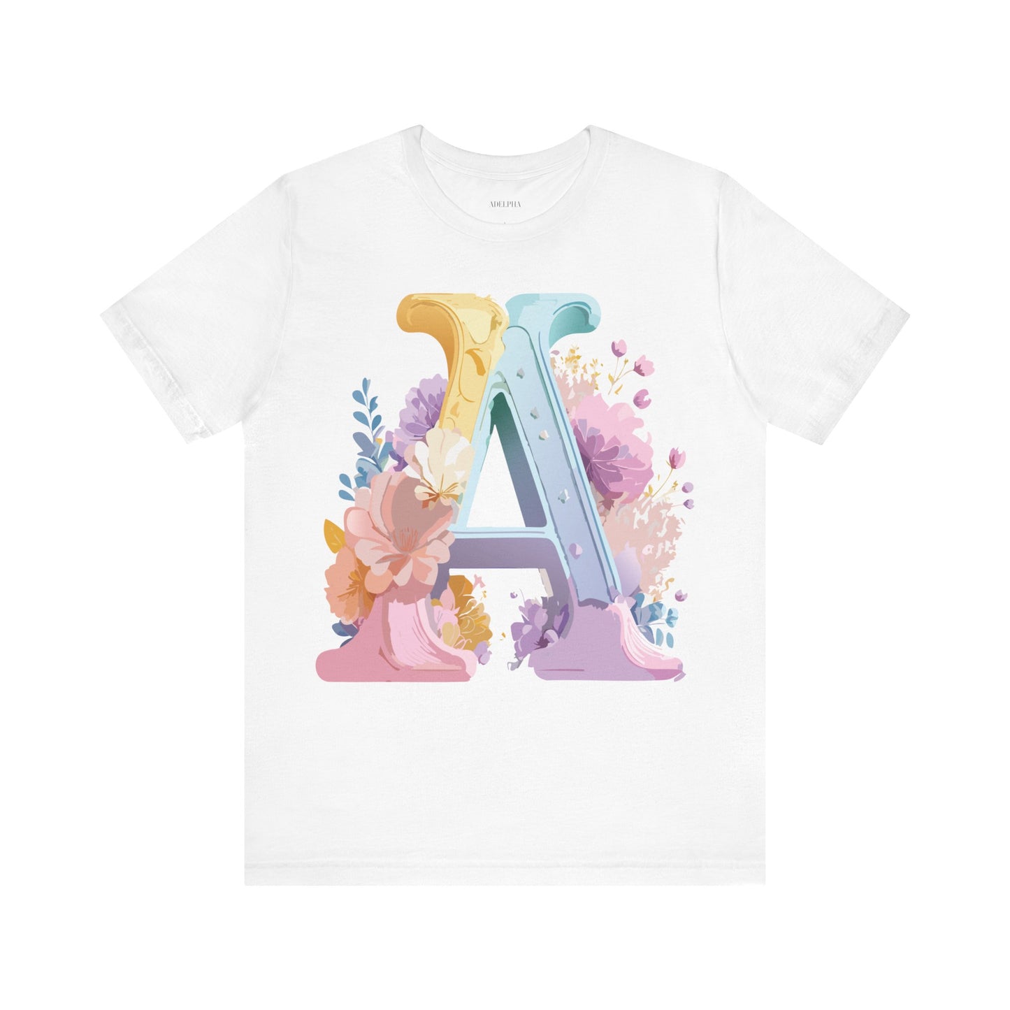 Natural Cotton Tee Shirt - Letters Collection - A