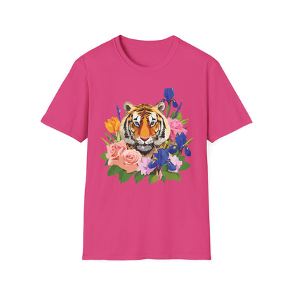 Tiger Shirt Unisex Animal Tee Gildan Softstyle 64000 100 Percent Cotton