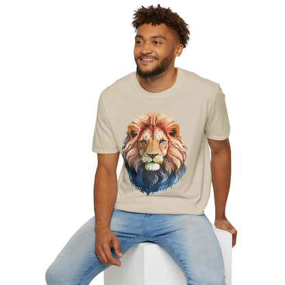 Lion Shirt Unisex Animal Tee Ring Spun Cotton Softstyle Tee Gildan