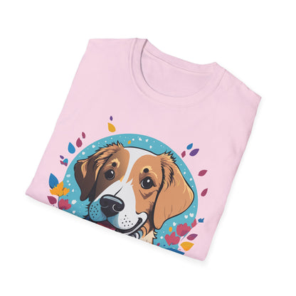 Unisex Dog Shirt Animal Print Tee Gildan Softstyle 64000 Cotton
