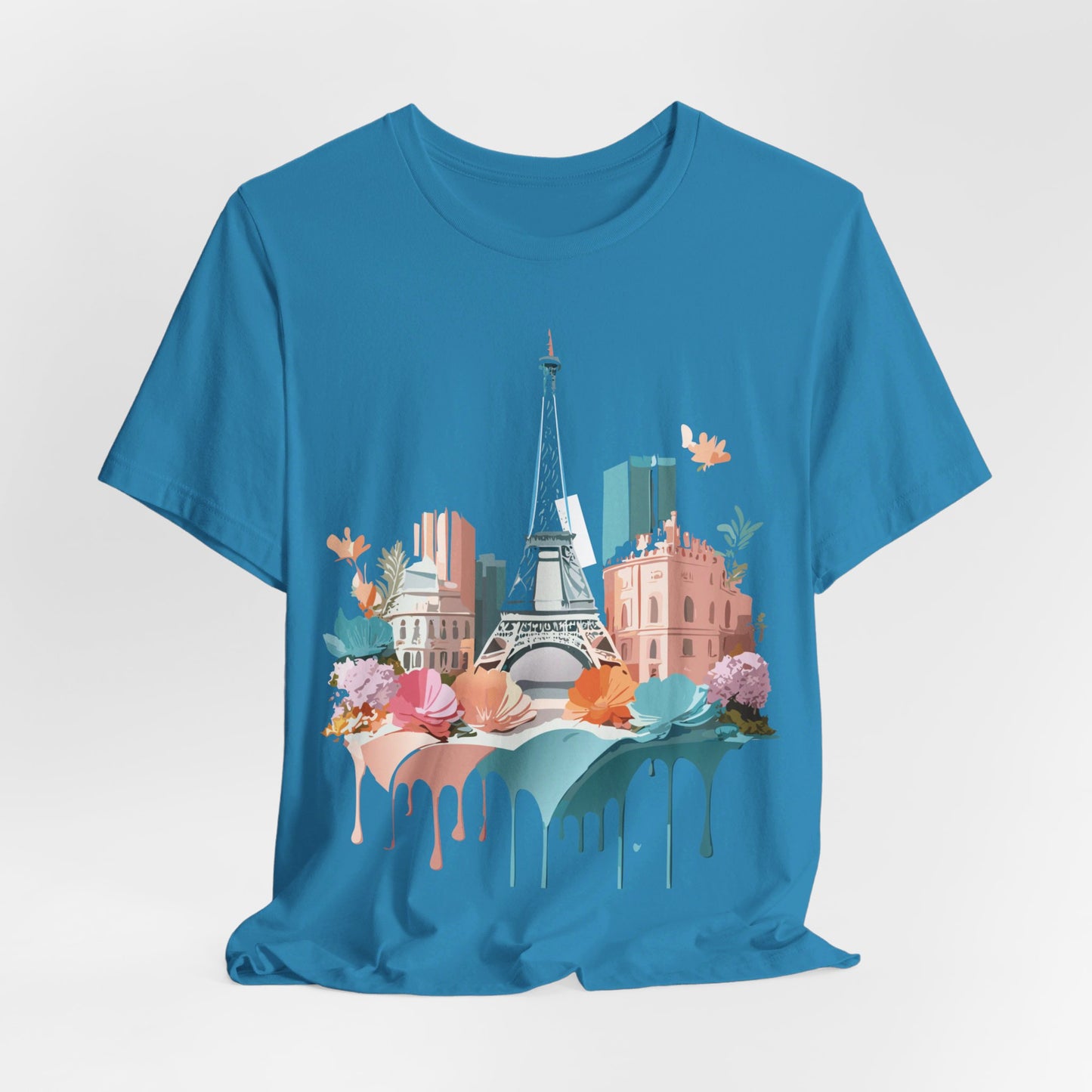 Natural Cotton Tee Shirt - Beautiful Places Collection - Paris