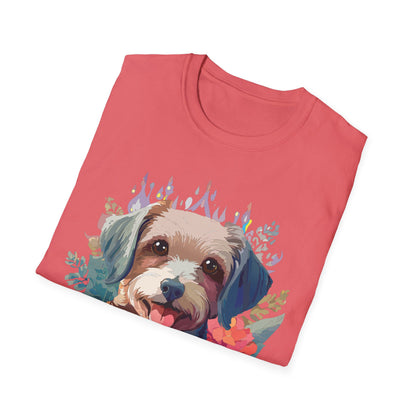 Dog Shirt Unisex Animal Tee Gildan Softstyle 64000 Short Sleeve Tee