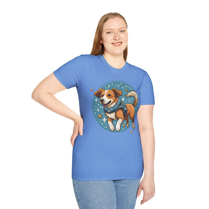 Unisex Dog And Animal Print Shirt Gildan Softstyle 64000 Tee